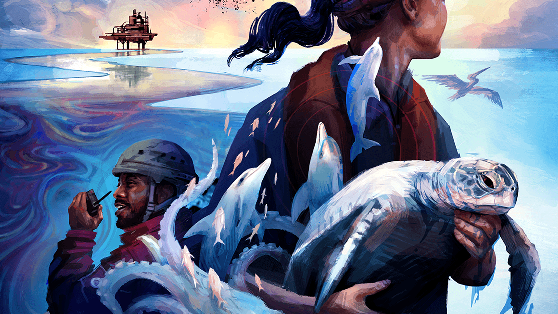 The Spill is a “reverse tower defense” board game about saving sealife